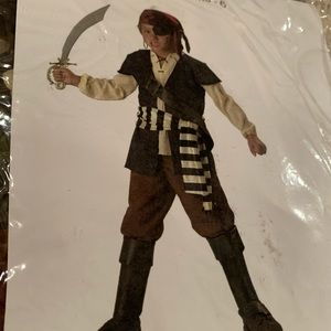 Kid’s pirate costume, size 6 for boy or girl, worn once